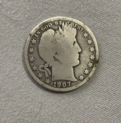 1907 Barber Head Silver Half Dollar