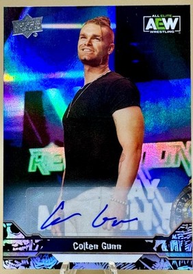 2023 Upper Deck AEW COLTEN GUNN Base Auto Card  Autograph