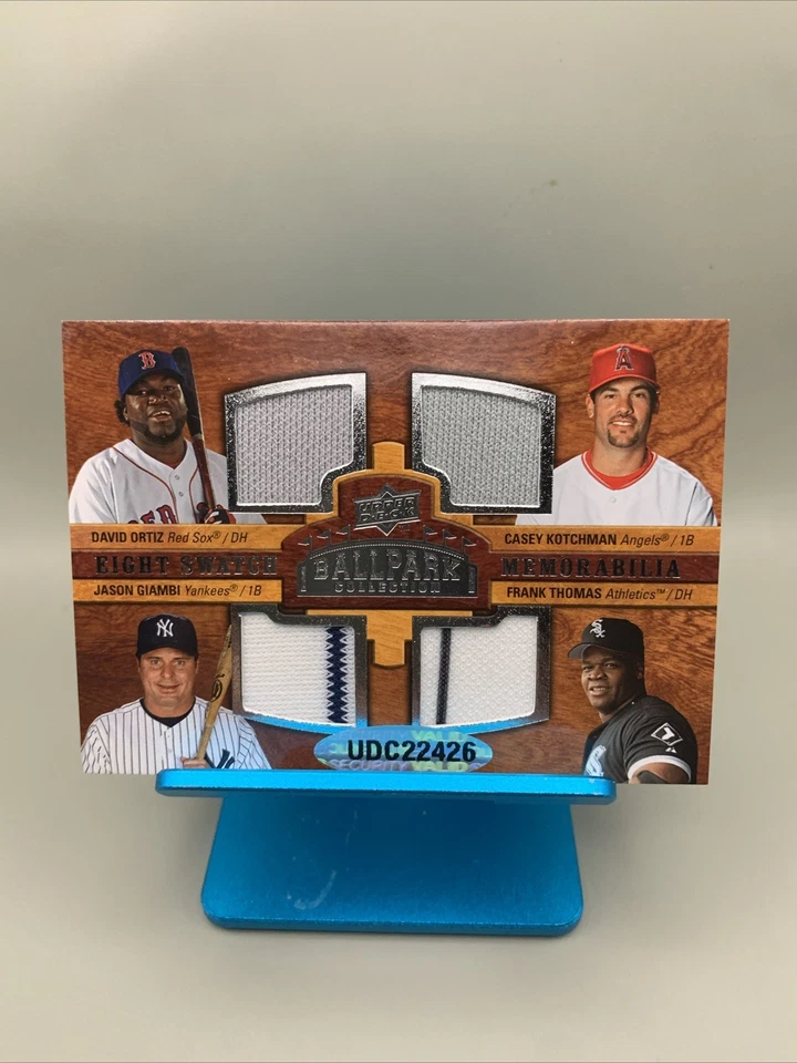 2008 Upper Deck Ballpark Collection Includes 3 500 HR Ortiz Thome Thomas 8 Patch - Image 3 of 4