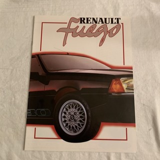 Prospekt Renault Fuego 80er Jahre Deutsch