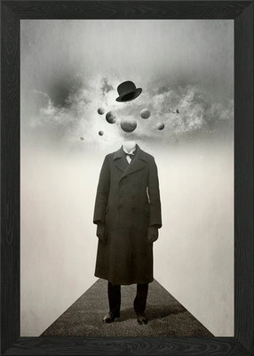 Digitale Collage gerahmtes Wandbild Poster Leinwanddruck Bild