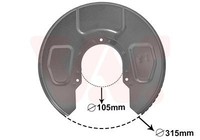 VAN Wezel Spritzblech, Bremsscheibe 5878373 FüR Ford Seat VW