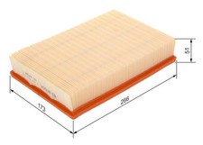 BOSCH Luftfilter 1 457 433 099 für FORD MAZDA VOLVO