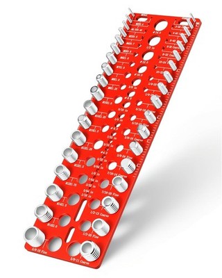 Thread Checker - 55 Nut & Bolt Thread Checker, Bolt Size and Thread Gauge 19 Sta