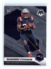 2021 Panini Mosaic Rhamondre Stevenson #337 Rookie Card RC. rookie card picture