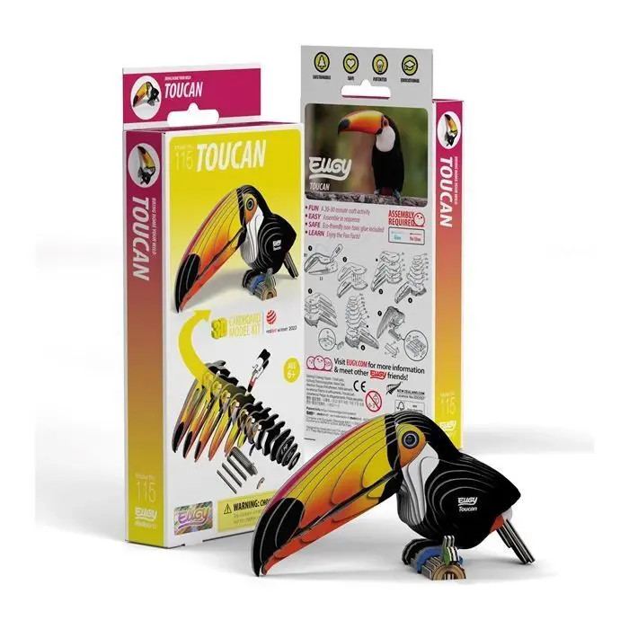 EUGY - 3D Bastelset Tukan | Kit (Bastelset) | 650115 | 2024 | EUGY - Bild 3