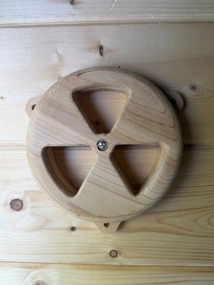 Cedar Sauna Vent Cover   Round Adjustable Airflow, 4''