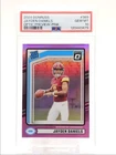 JAYDEN DANIELS 2024 DONRUSS OPTIC PREVIEW RATED ROOKIE PINK C RC PSA 10 Q0004