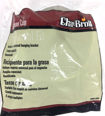 Char-Broil Universal Fit Grill Grease Cup Model 4694 BRAND NEW