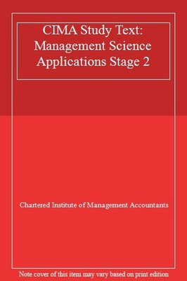 CIMA Study Text: Management Science Applications Stage 2,Chart ,