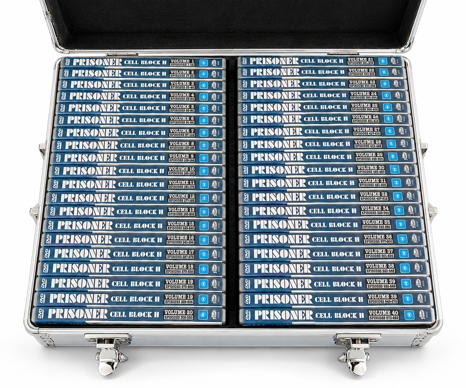Prisoner Cell Block H Complete DVD 1-40 Metal Case Keys Book + RARE ...