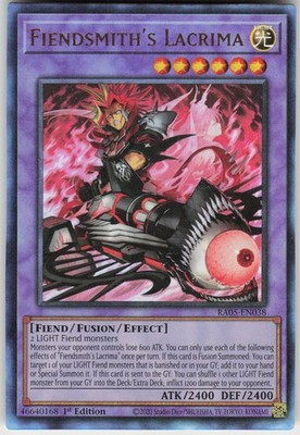 Fiendsmith's Lacrima Ultimate Rare RA05-EN038 Rarity Col. 5 Yu-Gi-Oh 1st Ed