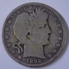 1892-O 50c Barber Half Dollar AG+ details