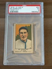 1919-21 W514 #93 Ed Konetchy (Hand Cut) Brooklyn Robins - PSA 5