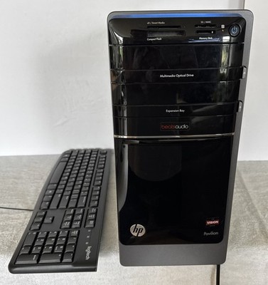 HP Pavilion Desktop Tower p7-1421 PC AMD A8-5500 8GB Ram 1TB Ubuntu Keyboard