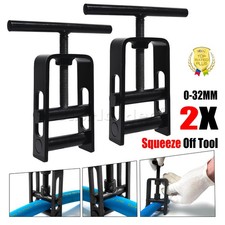 2pcs Squeeze Off Tool 0-32mm MDPE Plastic Pipe Clamp Cut Off Stop Water Plumbing
