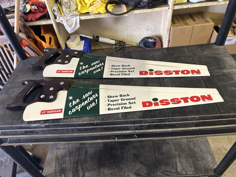 DISSTON D-8 HANDSAW X2 24” Brand New In Original Box - Image 4 of 4