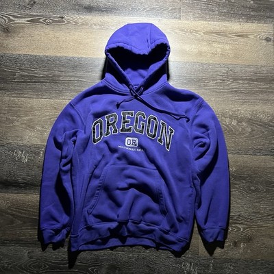 Purple Oregon Multnomah Falls Hoodie Sweatshirt