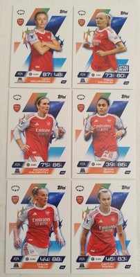Match Attax Extra 25/26 Arsenal FC Team Set Lot 6 Karten 2025/2026 UWCL