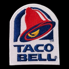 Taco Bell Patch. Embroidered. Iron On. 3"x2.5"
