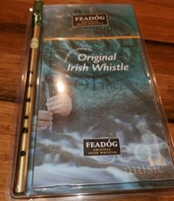 Feadog Whistle Nickle Pro "D" with Tutor Book Made in Ireland