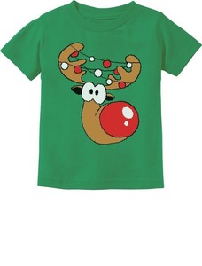 Cute-Reindeer-Lights-Girl-Boy-Christmas-Toddler-Infant-Kids-T-Shirt-Xmas-Gift