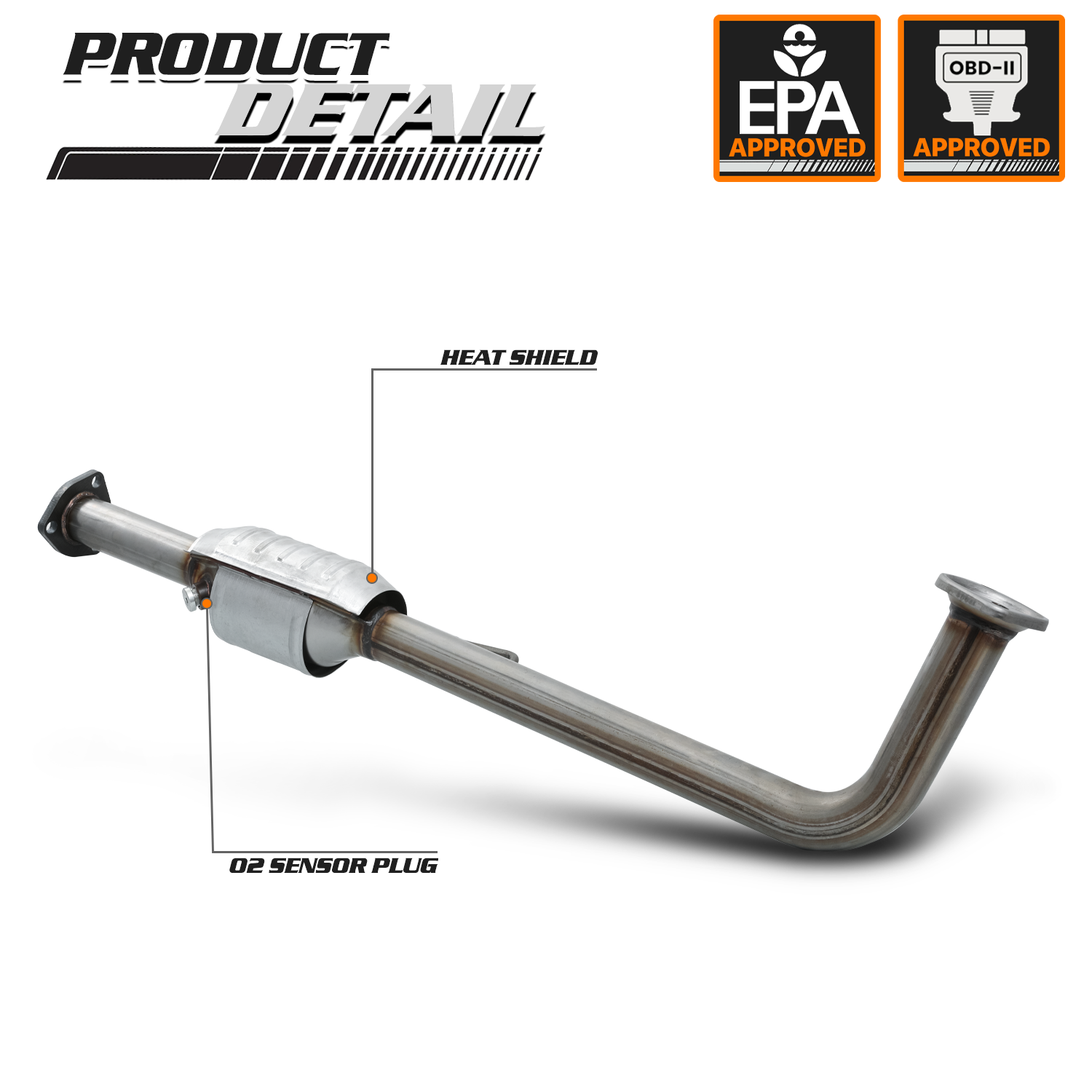 [HEAT SHIELD]Catalytic Converter Exhaust Down Pipe For 20012005 Honda Civic EX eBay