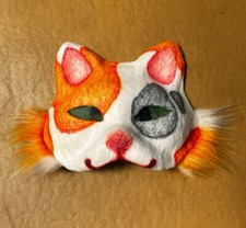 Therian cat mask Felted Mask Kids Dress Up Costume Animal Mask Halloween