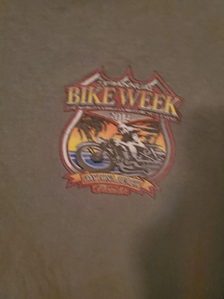 Daytona Beach Bike Week 2014 T-shirt Size L BI22 - Image 3 of 4
