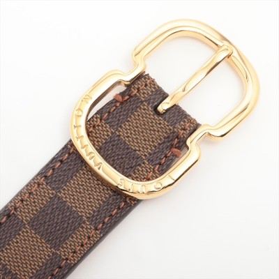 Louis Vuitton Sun Tulle Damier Belt With Gold Buckle | eBay display picture 1