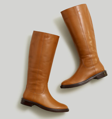 New MADEWELL Size 10 The Drumgold Boot in Extended Calf Sepia $298