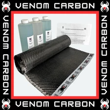 Carbon Fiber Wall Repair Kit - 12" wide x 10 ft length, 19 oz/sq yard (670 gsm)