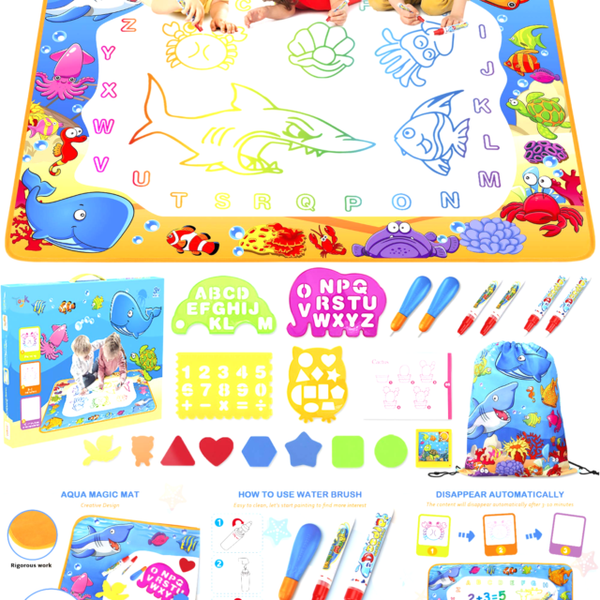 Toyk A360 Painting Doodle 40 x 28 in Aqua Magic Mat Red for sale