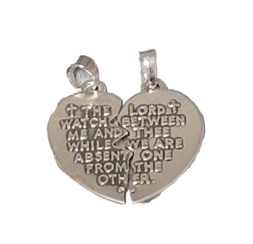James Avery Sterling Silver Watch Over Thee Scripture Necklace Charm, Retired - Picture 1 of 5