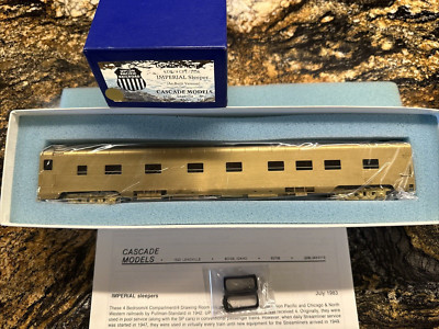 Cascade Models HO Brass 4-4-2 Imperial Sleeper - Union Pacific As Built MIB!