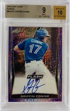 2018 Leaf Flash Griffin Conine Purple Serial #9/25 BGS 9/10 Star Prospect
