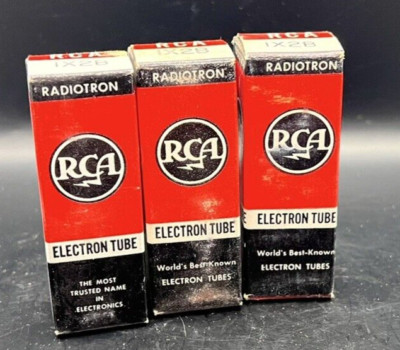 Vintage NOS RCA Radiotron IX2B Vacuum Electron Tubes Lot of 3 Tested NEW