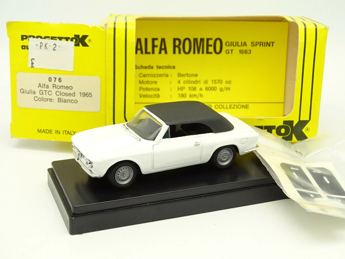 1/43 progetto K ALFA ROMEO GIULIA SPRINT