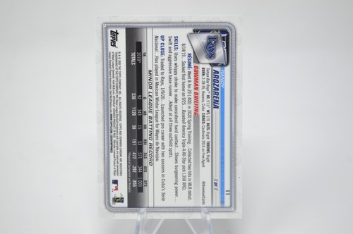 Randy Arozarena 2020 Bowman Chrome #11 RC Tampa Bay Rays - Picture 2 of 2