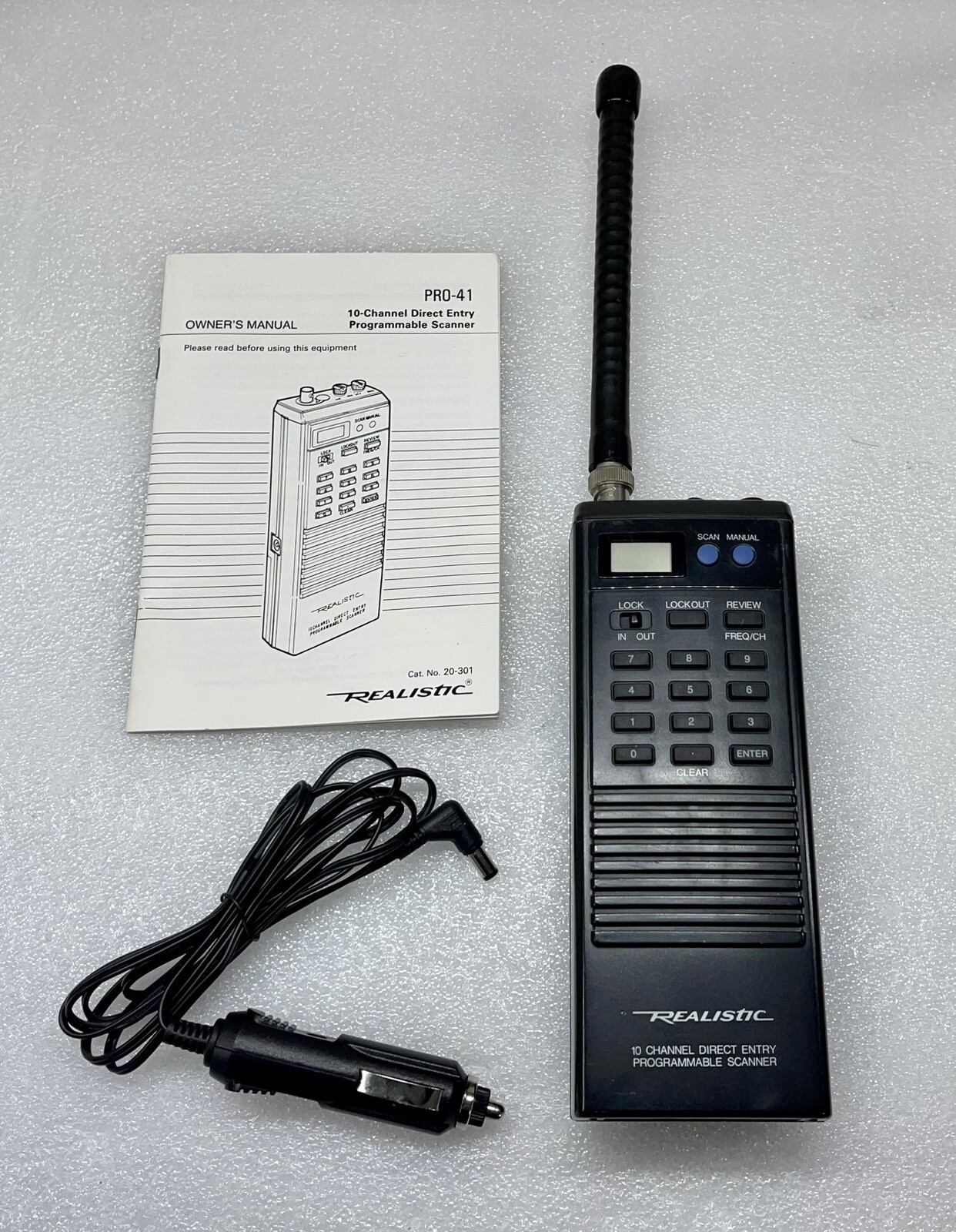 Realistic PRO-41 VHF/UHF 10 Channel Direct Entry Scanner Model 20-301- Used
