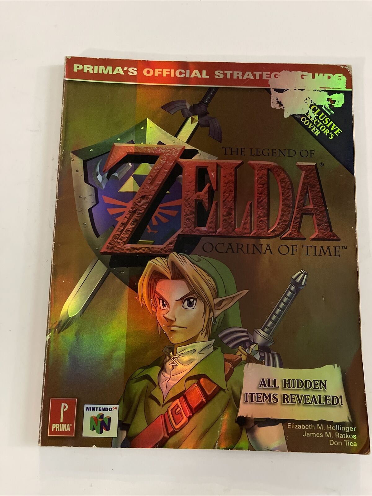 Zelda Ocarina Of Time Characters / Weapons / Items Card From Strategy Guide