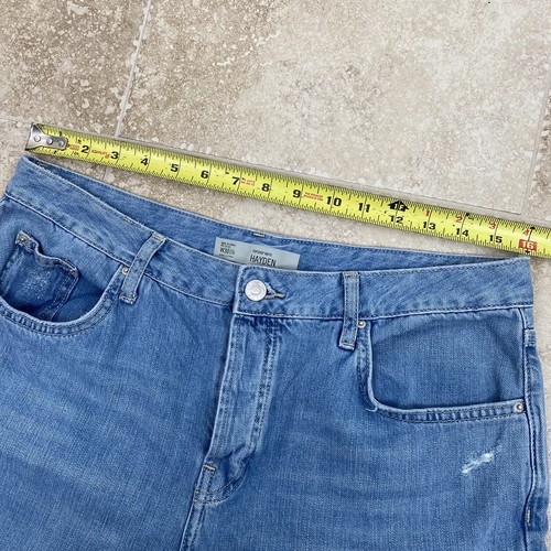 Topshop Moto Hayden Distressed Denim Jeans Size Tag 30x30 Actual Fit 32 X 25 - Picture 8 of 10