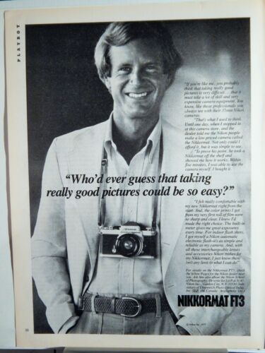 Nikon Nikkormat FT3 appareil photo reflex Original. vintage 1977 photo ad,