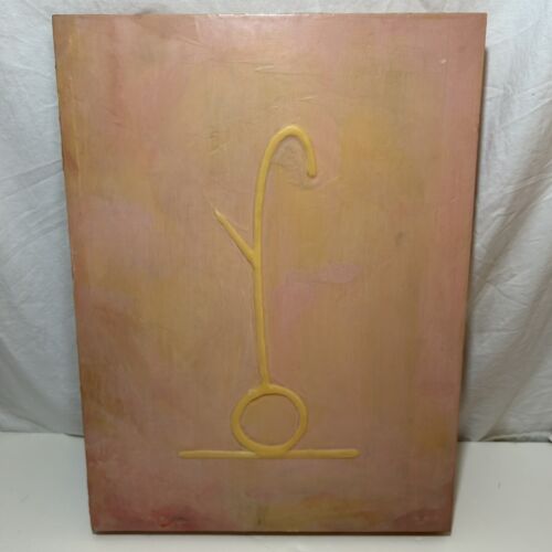 Rima Mardoyan-Smyth “Long Good Time” Wax on Wood signed Artist Pink Artwork Art