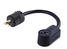 NEMA L6-30P to 6-50R, AC 30A to Welder 50A Adapter Cord 30A 250V