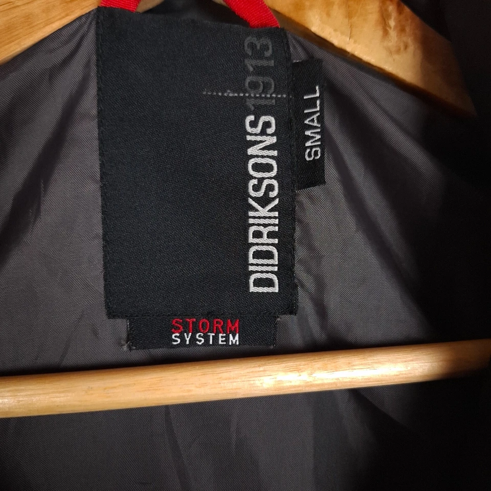 Chaqueta Hombre DIDRIKSONS STORM SYSTEM Talla S Impermeable Transpirable Gris Con Capucha Foto 4 de 4