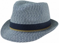 Tom Franks Mens Straw Trilby Sun Hat