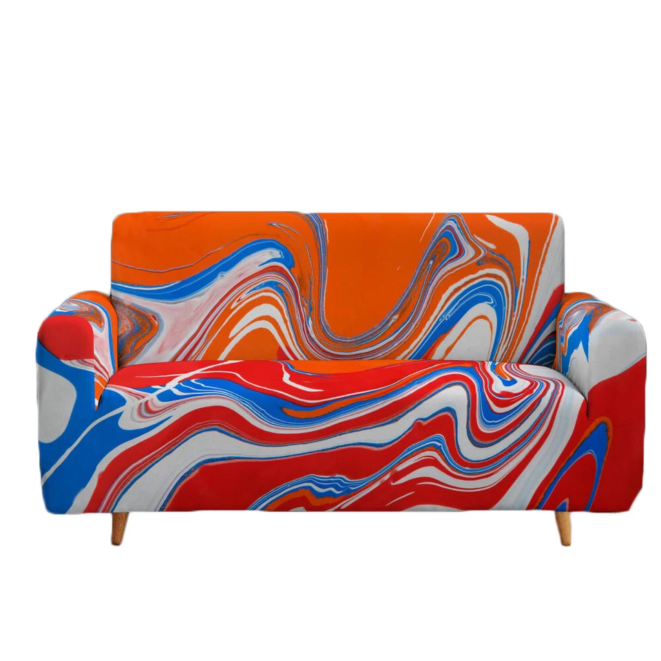 1 2 3 4 Seaters Sofa Cover Slipcovers Stretch Couch Chair Furniture Slip Covers - Image 4 of 4