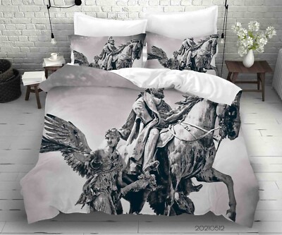 3D Statue Himmel Kunst Quilt Cover Set Bettwäsche Sets Kissenbezüge