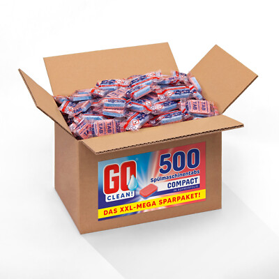ca. 500 Stück GO clean! Compact 18g Spülmaschinentabs in Aufreißfolie